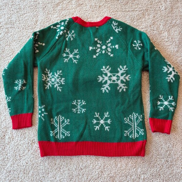 Kids Ugly Funny Holiday Sweater Top - Picture 9 of 12